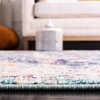 image:imageSAFAVIEH Madison Collection Area Rug  9 x 12 Grey amp Light Blue Boho Chic Medallion Distressed Design NonShedding amp Easy Care Ideal for High Traffic Areas in Living Room Bedroom MAD447FBlackTeal