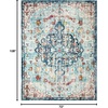 image:imageSAFAVIEH Madison Collection Area Rug  9 x 12 Grey amp Light Blue Boho Chic Medallion Distressed Design NonShedding amp Easy Care Ideal for High Traffic Areas in Living Room Bedroom MAD447FNavyLight Blue