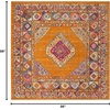 image:imageSAFAVIEH Madison Collection Area Rug  9 x 12 Orange amp Fuchsia Boho Chic Medallion Design NonShedding amp Easy Care Ideal for High Traffic Areas in Living Room Bedroom MAD133DOrangeFuchsia