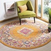 image:imageSAFAVIEH Madison Collection Area Rug  9 x 12 Orange amp Fuchsia Boho Chic Medallion Design NonShedding amp Easy Care Ideal for High Traffic Areas in Living Room Bedroom MAD133DOrangeFuchsia