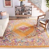 image:imageSAFAVIEH Madison Collection Area Rug  9 x 12 Orange amp Fuchsia Boho Chic Medallion Design NonShedding amp Easy Care Ideal for High Traffic Areas in Living Room Bedroom MAD133DOrangeFuchsia