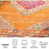 image:imageSAFAVIEH Madison Collection Area Rug  9 x 12 Orange amp Fuchsia Boho Chic Medallion Design NonShedding amp Easy Care Ideal for High Traffic Areas in Living Room Bedroom MAD133DOrangeFuchsia