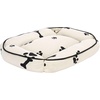 image:imageSAFAVIEH Pet Collection Raddax Dog BedPaw  Bone Dog Bed