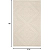 image:imageSAFAVIEH Vermont Collection Area Rug  5 x 8 Ivory amp Blue Handmade Wool Ideal for High Traffic Areas in Living Room Bedroom VRM306MIvory