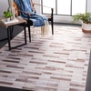 image:imageSAFAVIEH Washable Rug Faux Hide Collection  5 x 8 Beige amp Brown Slip Resistant Western Rustic Decor Printed Pattern Ideal for Living Room Bedroom Home Office Dining Space FAH500BBeigeBrown