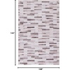 image:imageSAFAVIEH Washable Rug Faux Hide Collection  5 x 8 Beige amp Brown Slip Resistant Western Rustic Decor Printed Pattern Ideal for Living Room Bedroom Home Office Dining Space FAH500BBeigeBrown