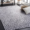 image:imageSAFAVIEH Washable Rug Faux Hide Collection  5 x 8 Ivory amp Pink Slip Resistant Printed Leopard Pattern Ideal for Living Room Bedroom Home Office Dining Space FAH505BIvoryBlack