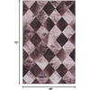 image:imageSAFAVIEH Washable Rug Faux Hide Collection  5 x 8 Light Brown amp Brown Slip Resistant Western Rustic Decor Printed Pattern Ideal for Living Room Bedroom Home Office Dining Space FAH535SLight BrownBrown