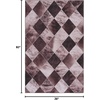 image:imageSAFAVIEH Washable Rug Faux Hide Collection  5 x 8 Light Brown amp Brown Slip Resistant Western Rustic Decor Printed Pattern Ideal for Living Room Bedroom Home Office Dining Space FAH535SLight BrownBrown