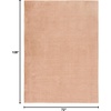 image:imageSAFAVIEH Washable Rug Faux Rabbit Fur Shag Collection  5 x 7 Beige Slip Resistant amp Easy Cleaning Ideal for Living Room Bedroom Kids Playroom Nursery Dining Space FRF500BBeige