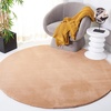 image:imageSAFAVIEH Washable Rug Faux Rabbit Fur Shag Collection  5 x 7 Beige Slip Resistant amp Easy Cleaning Ideal for Living Room Bedroom Kids Playroom Nursery Dining Space FRF500BBeige