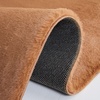 image:imageSAFAVIEH Washable Rug Faux Rabbit Fur Shag Collection  5 x 7 Beige Slip Resistant amp Easy Cleaning Ideal for Living Room Bedroom Kids Playroom Nursery Dining Space FRF500BBrown
