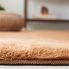 image:imageSAFAVIEH Washable Rug Faux Rabbit Fur Shag Collection  5 x 7 Beige Slip Resistant amp Easy Cleaning Ideal for Living Room Bedroom Kids Playroom Nursery Dining Space FRF500BBrown