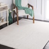image:imageSAFAVIEH Washable Rug Faux Rabbit Fur Shag Collection  5 x 7 Beige Slip Resistant amp Easy Cleaning Ideal for Living Room Bedroom Kids Playroom Nursery Dining Space FRF500BOff White