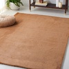image:imageSAFAVIEH Washable Rug Faux Rabbit Fur Shag Collection  5 x 7 Beige Slip Resistant amp Easy Cleaning Ideal for Living Room Bedroom Kids Playroom Nursery Dining Space FRF500BBrown