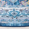 image:imageSAFAVIEH Washable Rug Orlando Collection  8 x 10 Light Blue amp Navy NonShedding amp Easy to Clean Ideal for Living Room Bedroom Dining Space ORL756KLight BlueNavy