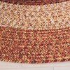 image:imageSAFAVIEH Washable Rug Outdoor Braided Collection  5 Round Aqua amp Pink Handmade amp Reversible NonShedding amp Easy to Clean Ideal for Patio Backyard Mudroom BRD318JRustRed