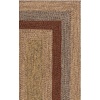image:imageSAFAVIEH Washable Rug Outdoor Braided Collection  5 Round Aqua amp Pink Handmade amp Reversible NonShedding amp Easy to Clean Ideal for Patio Backyard Mudroom BRD318JBrownGold