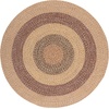 image:imageSAFAVIEH Washable Rug Outdoor Braided Collection  5 Round Aqua amp Pink Handmade amp Reversible NonShedding amp Easy to Clean Ideal for Patio Backyard Mudroom BRD318JBeigeBrown