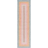 image:imageSAFAVIEH Washable Rug Outdoor Braided Collection  5 Round Aqua amp Pink Handmade amp Reversible NonShedding amp Easy to Clean Ideal for Patio Backyard Mudroom BRD318JAquaPink