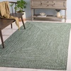 image:imageSAFAVIEH Washable Rug Outdoor Braided Collection  5 x 8 Green Handmade amp Reversible NonShedding amp Easy to Clean Ideal for Patio Backyard Mudroom BRA260YDark Green
