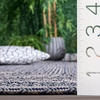 image:imageSAFAVIEH Washable Rug Outdoor Braided Collection  5 x 8 Oval Charcoal Handmade amp Reversible NonShedding amp Easy to Clean Ideal for Patio Backyard Mudroom BRA265HNavyIvory
