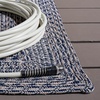 image:imageSAFAVIEH Washable Rug Outdoor Braided Collection  5 x 8 Oval Charcoal Handmade amp Reversible NonShedding amp Easy to Clean Ideal for Patio Backyard Mudroom BRA265HNavyIvory