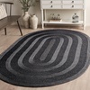 image:imageSAFAVIEH Washable Rug Outdoor Braided Collection  5 x 8 Oval Charcoal Handmade amp Reversible NonShedding amp Easy to Clean Ideal for Patio Backyard Mudroom BRA265HCharcoal