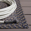 image:imageSAFAVIEH Washable Rug Outdoor Braided Collection  5 x 8 Oval Charcoal Handmade amp Reversible NonShedding amp Easy to Clean Ideal for Patio Backyard Mudroom BRA265HNavyGold