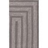 image:imageSAFAVIEH Washable Rug Outdoor Braided Collection  5 x 8 Oval Charcoal Handmade amp Reversible NonShedding amp Easy to Clean Ideal for Patio Backyard Mudroom BRA265HGrey