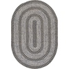 image:imageSAFAVIEH Washable Rug Outdoor Braided Collection  5 x 8 Oval Charcoal Handmade amp Reversible NonShedding amp Easy to Clean Ideal for Patio Backyard Mudroom BRA265HNavyGold
