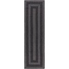 image:imageSAFAVIEH Washable Rug Outdoor Braided Collection  5 x 8 Oval Charcoal Handmade amp Reversible NonShedding amp Easy to Clean Ideal for Patio Backyard Mudroom BRA265HCharcoal