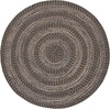 image:imageSAFAVIEH Washable Rug Outdoor Braided Collection  5 x 8 Oval Charcoal Handmade amp Reversible NonShedding amp Easy to Clean Ideal for Patio Backyard Mudroom BRA265HNavyGold