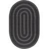 image:imageSAFAVIEH Washable Rug Outdoor Braided Collection  5 x 8 Oval Charcoal Handmade amp Reversible NonShedding amp Easy to Clean Ideal for Patio Backyard Mudroom BRA265HCharcoal