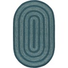 image:imageSAFAVIEH Washable Rug Outdoor Braided Collection  5 x 8 Oval Charcoal Handmade amp Reversible NonShedding amp Easy to Clean Ideal for Patio Backyard Mudroom BRA265HBlueGreen