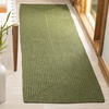 image:imageSAFAVIEH Washable Rug Outdoor Braided Collection  5 x 8 Oval Green Handmade amp Reversible NonShedding amp Easy to Clean Ideal for Patio Backyard Mudroom BRD315AGreen