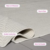 image:imageSAFAVIEH Washable Rug Outdoor Braided Collection  5 x 8 Oval Green Handmade amp Reversible NonShedding amp Easy to Clean Ideal for Patio Backyard Mudroom BRD315ACream