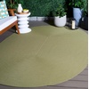 image:imageSAFAVIEH Washable Rug Outdoor Braided Collection  5 x 8 Oval Green Handmade amp Reversible NonShedding amp Easy to Clean Ideal for Patio Backyard Mudroom BRD315ASage
