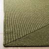 image:imageSAFAVIEH Washable Rug Outdoor Braided Collection  5 x 8 Oval Green Handmade amp Reversible NonShedding amp Easy to Clean Ideal for Patio Backyard Mudroom BRD315AGreen