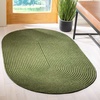 image:imageSAFAVIEH Washable Rug Outdoor Braided Collection  5 x 8 Oval Green Handmade amp Reversible NonShedding amp Easy to Clean Ideal for Patio Backyard Mudroom BRD315AGreen