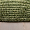 image:imageSAFAVIEH Washable Rug Outdoor Braided Collection  5 x 8 Oval Green Handmade amp Reversible NonShedding amp Easy to Clean Ideal for Patio Backyard Mudroom BRD315AGreen