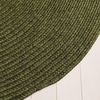 image:imageSAFAVIEH Washable Rug Outdoor Braided Collection  5 x 8 Oval Green Handmade amp Reversible NonShedding amp Easy to Clean Ideal for Patio Backyard Mudroom BRD315AGreen