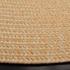 image:imageSAFAVIEH Washable Rug Outdoor Braided Collection  5 x 8 Oval Green Handmade amp Reversible NonShedding amp Easy to Clean Ideal for Patio Backyard Mudroom BRD315ABeigeTan