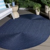 image:imageSAFAVIEH Washable Rug Outdoor Braided Collection  5 x 8 Oval Green Handmade amp Reversible NonShedding amp Easy to Clean Ideal for Patio Backyard Mudroom BRD315ANavy