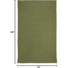 image:imageSAFAVIEH Washable Rug Outdoor Braided Collection  5 x 8 Oval Green Handmade amp Reversible NonShedding amp Easy to Clean Ideal for Patio Backyard Mudroom BRD315AGreen