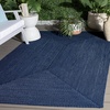 image:imageSAFAVIEH Washable Rug Outdoor Braided Collection  5 x 8 Oval Green Handmade amp Reversible NonShedding amp Easy to Clean Ideal for Patio Backyard Mudroom BRD315ANavy