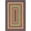 image:imageSAFAVIEH Washable Rug Outdoor Braided Collection  5 x 8 Oval Tan amp Multi Handmade amp Reversible NonShedding amp Easy to Clean Ideal for Patio Backyard Mudroom BRD314ABrownGreen
