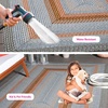 image:imageSAFAVIEH Washable Rug Outdoor Braided Collection  5 x 8 Oval Tan amp Multi Handmade amp Reversible NonShedding amp Easy to Clean Ideal for Patio Backyard Mudroom BRD314AGreyRust