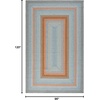 image:imageSAFAVIEH Washable Rug Outdoor Braided Collection  5 x 8 Oval Tan amp Multi Handmade amp Reversible NonShedding amp Easy to Clean Ideal for Patio Backyard Mudroom BRD314AGreyRust