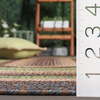 image:imageSAFAVIEH Washable Rug Outdoor Braided Collection  5 x 8 Oval Tan amp Multi Handmade amp Reversible NonShedding amp Easy to Clean Ideal for Patio Backyard Mudroom BRD314ABrownGreen